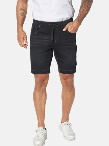 Jan Vanderstorm Loose fit Trousers 'Gullbrand' in Black: front