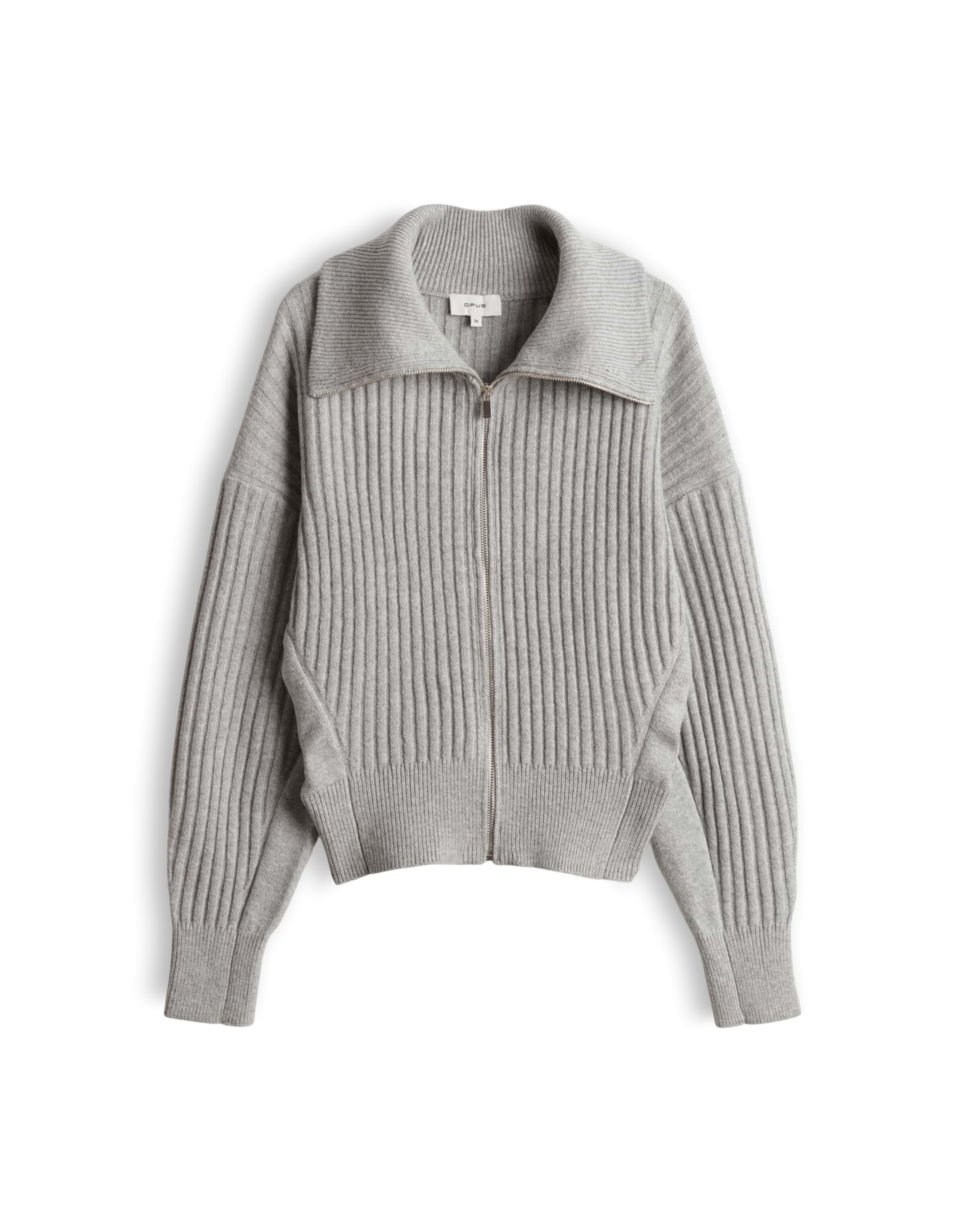 OPUS Knit Cardigan 'Dodesa' in Grey: front