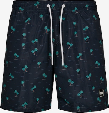 Shorts de bain Urban Classics en bleu : devant