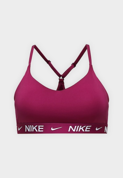 NIKE Sports bra 'INDY' in XS in Berry / White, Item view