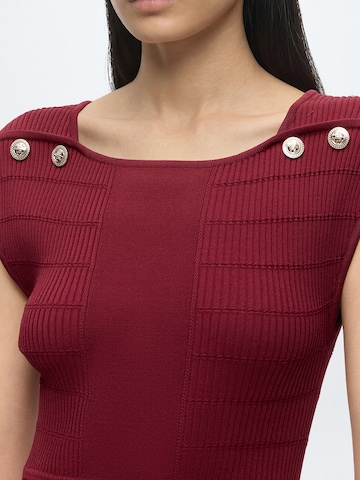 GUESS - Vestido de punto 'Carmen' en rojo