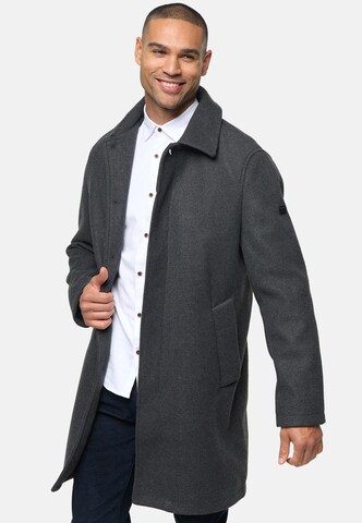 INDICODE JEANS Between-Seasons Coat 'Grandrim' in Grey