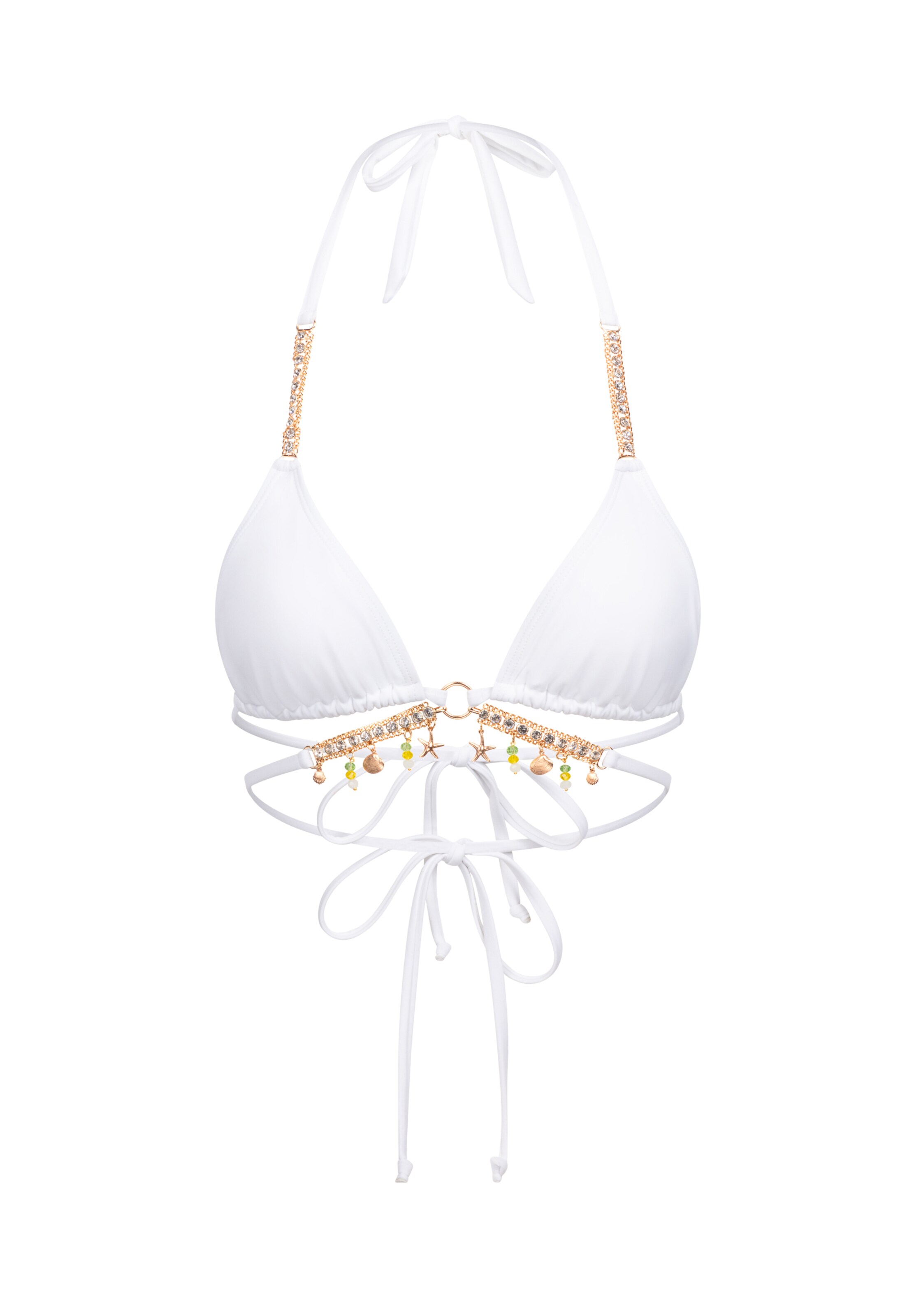 Moda Minx Triangel Bikinitop 'Seychelles' in Weiß: Vorderseite