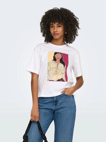 ONLY Shirt 'ONLSUSAN' in Wit: voorkant