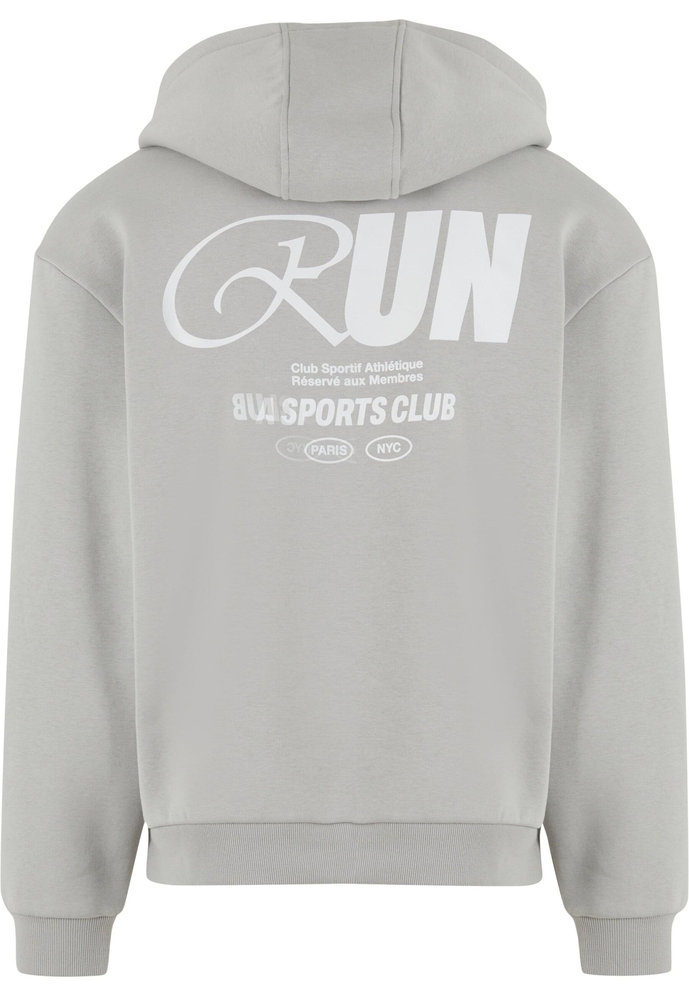 Sweat-shirt 'RUN Sports Club' MT Upscale en gris