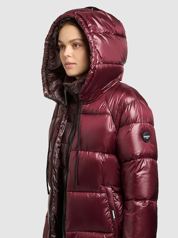 khujo Winter Coat 'Nashi' in Red