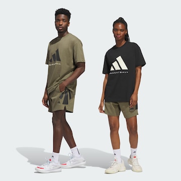 Loosefit Pantalon de sport ADIDAS PERFORMANCE en vert : devant
