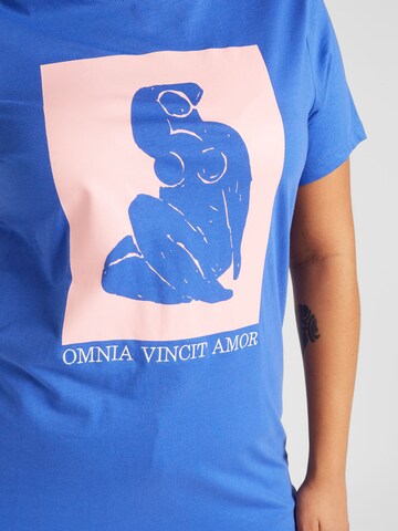 ONLY Carmakoma Koszulka 'MYKA' w kolorze niebieski