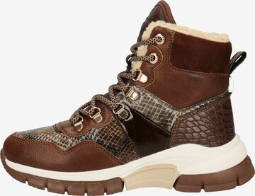 MEXX Lace-Up Ankle Boots in Brown: front