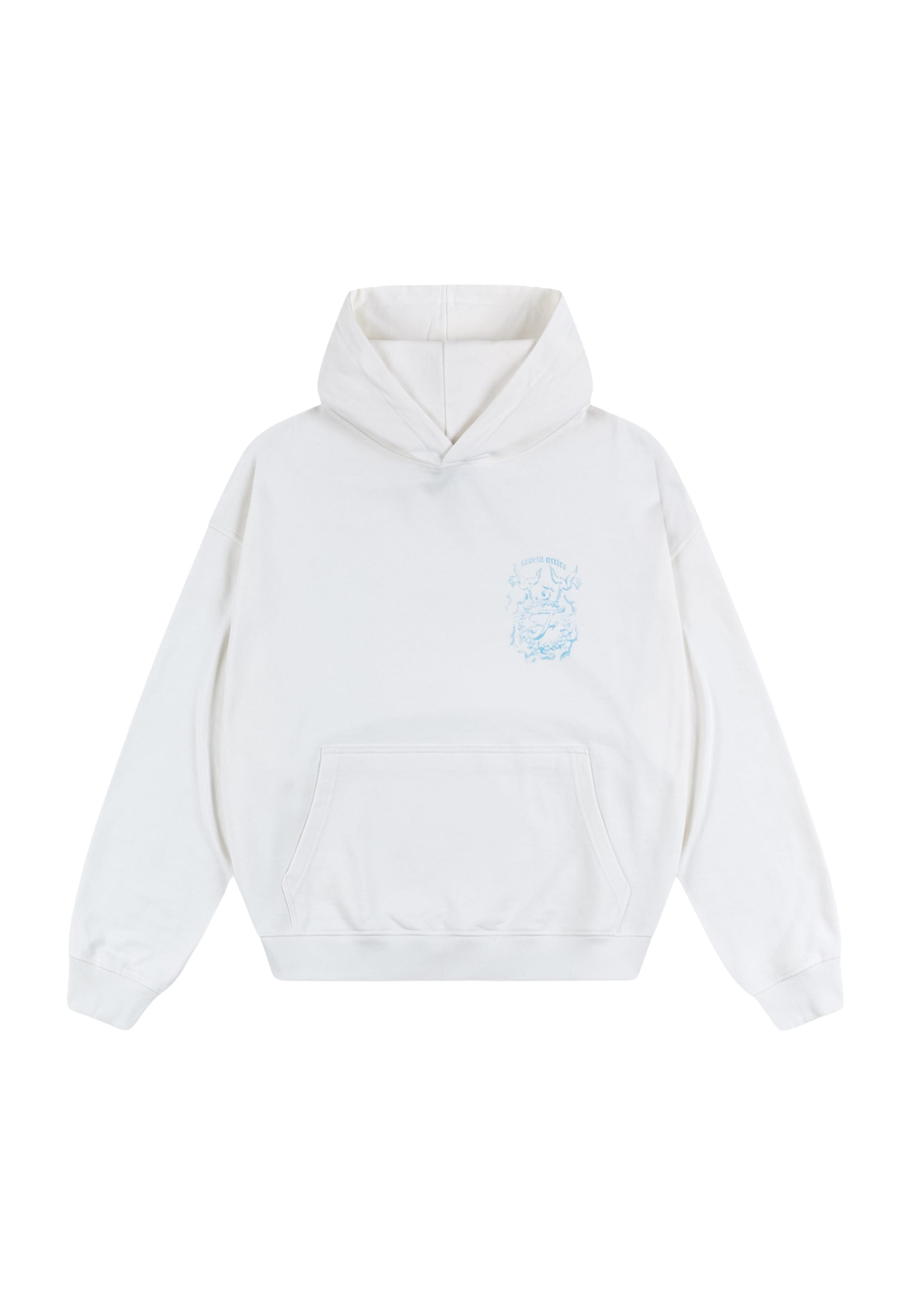 FAVELA Sweatshirt 'Attire' in Weiß: Vorderseite