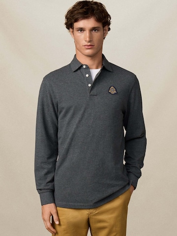 Hackett London Poloshirt 'Heritage' in Grau: Vorderseite