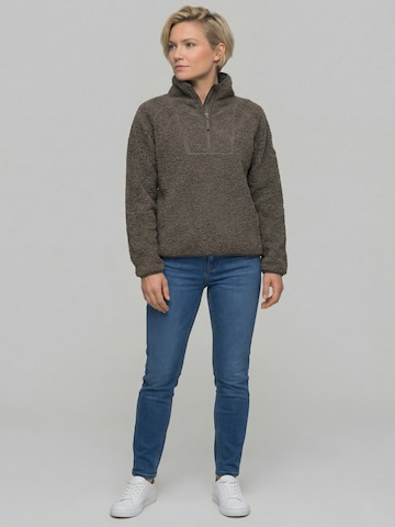 Derbe Fleece Jacket 'Kuschelby Troyer' in Brown
