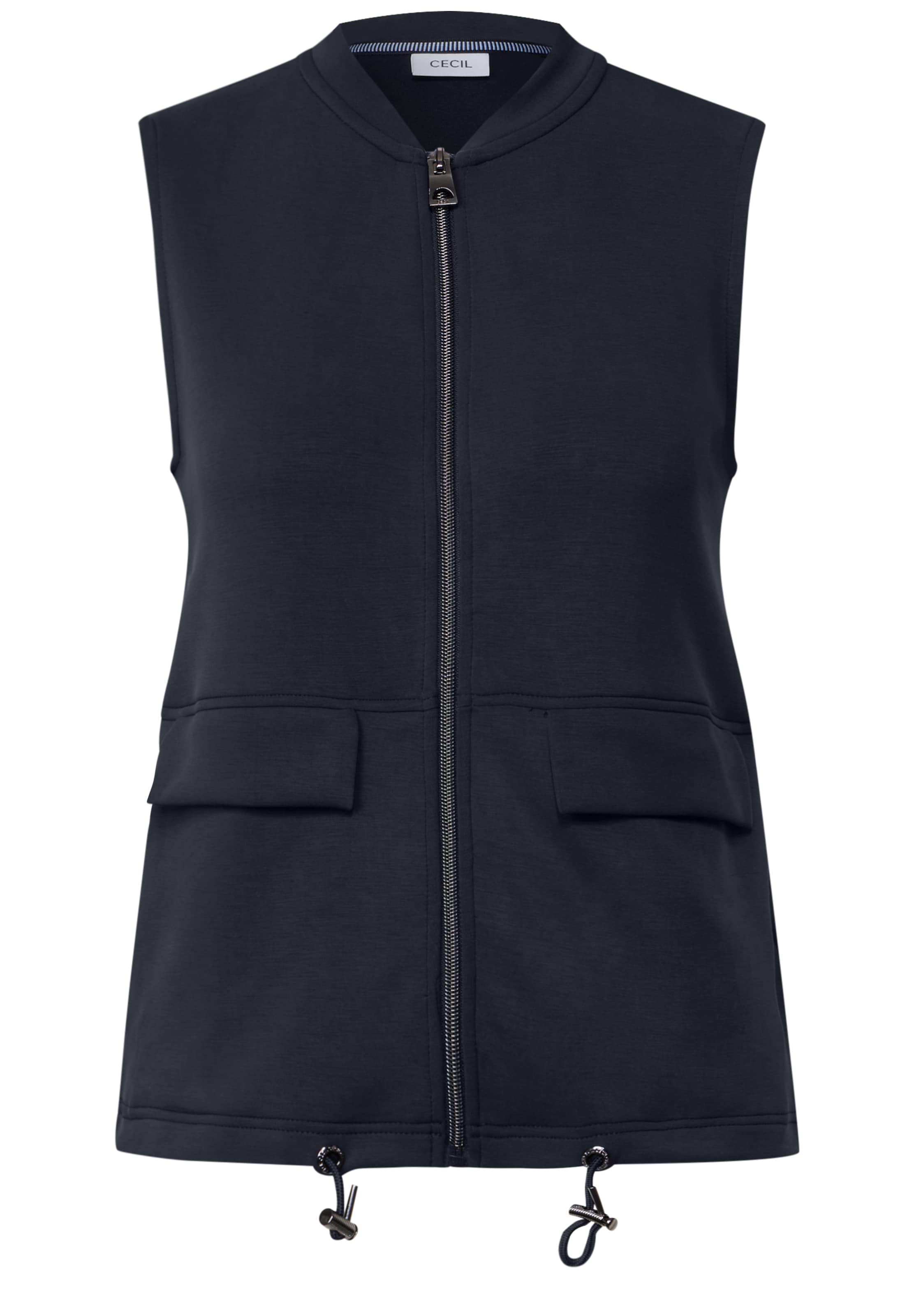 CECIL Vest in Blue: front