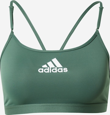 ADIDAS PERFORMANCE Sports Bra in Green: front