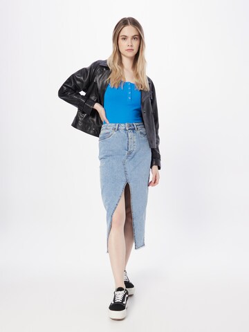 PIECES Shirt 'KITTE' in Blue