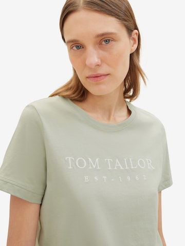 TOM TAILOR T-Shirt in Grün