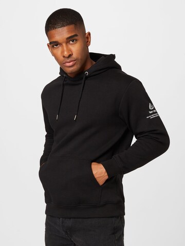 Redefined Rebel Sweatshirt 'Clay' in Black: front