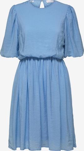 Robe 'Sulina' SELECTED FEMME en bleu : devant