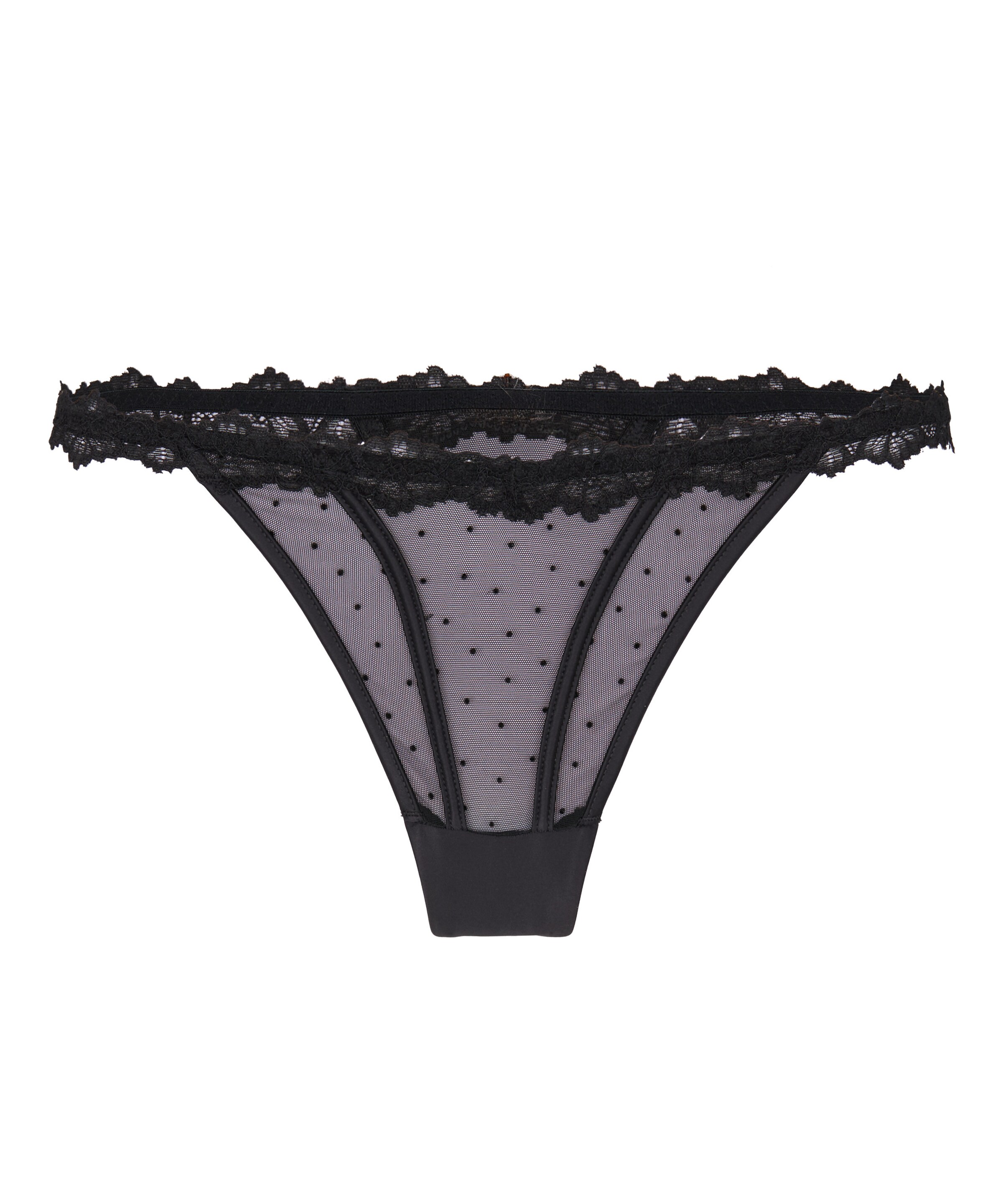 Hunkemöller String in Zwart: voorkant