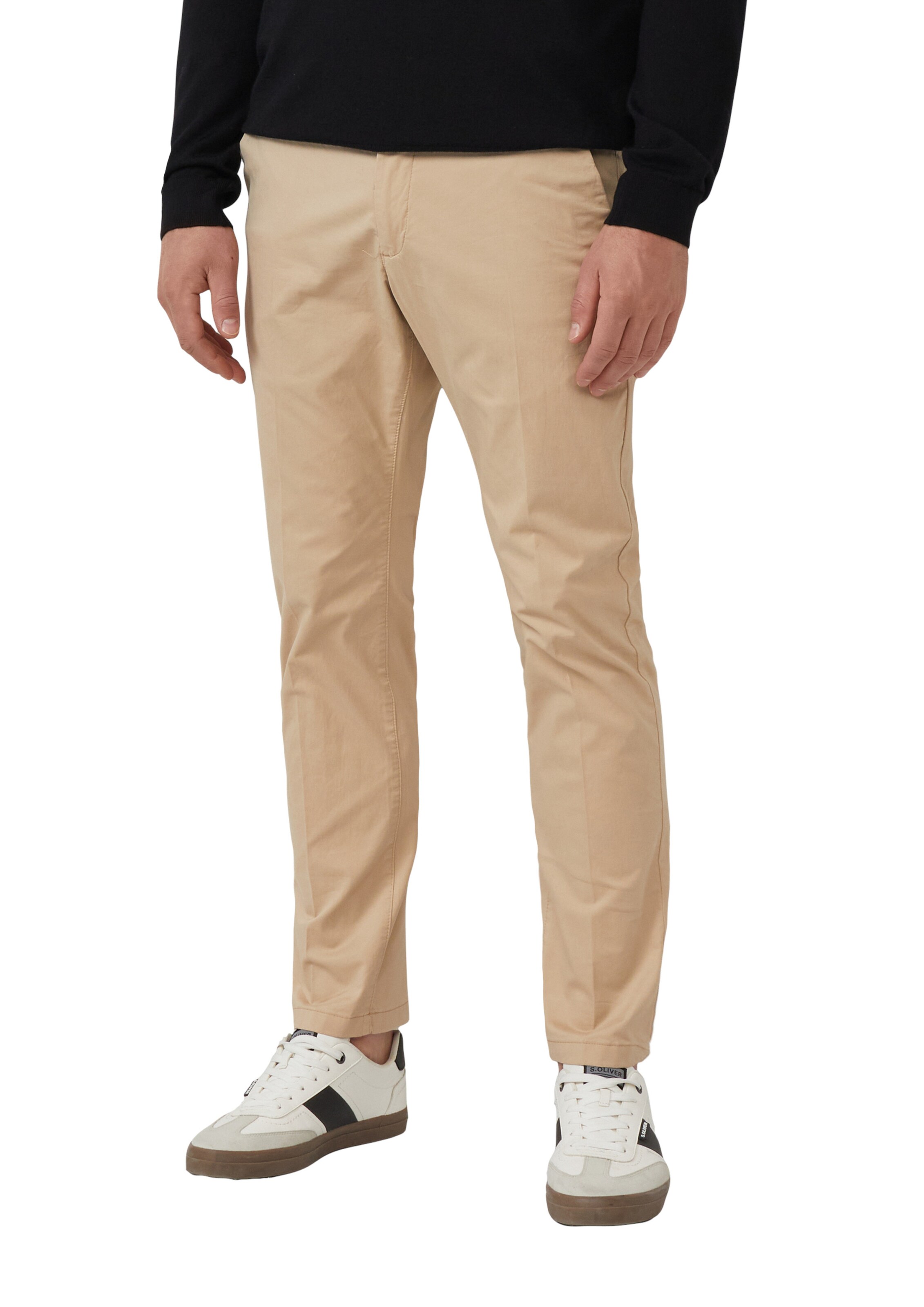 Regular Pantalon chino s.Oliver BLACK LABEL en beige : devant