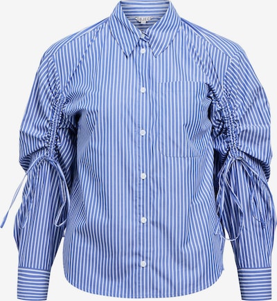 OBJECT Bluse 'OBJJio' in blau / offwhite, Produktansicht