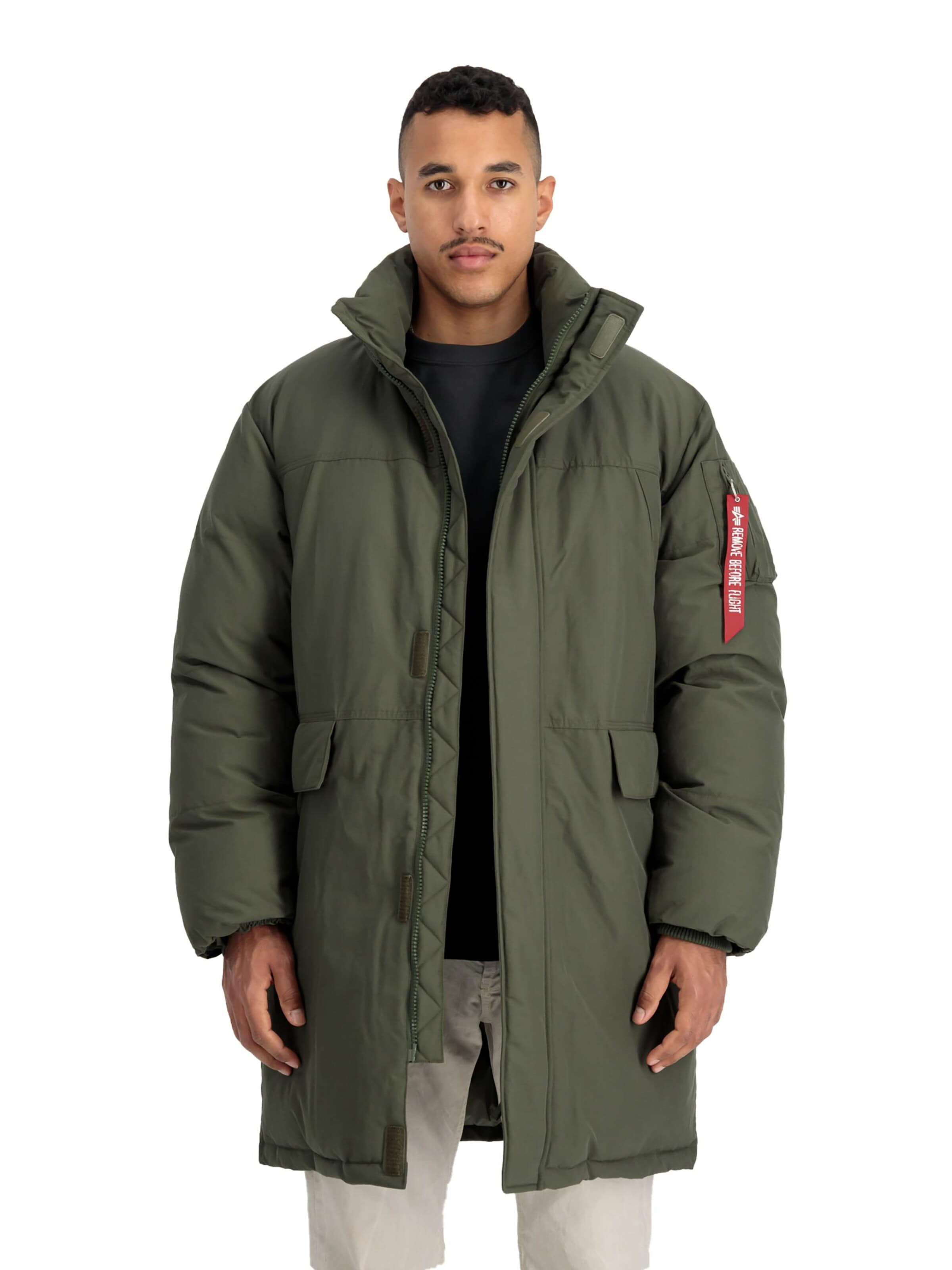 ALPHA INDUSTRIES Зимняя парка в Зеленый