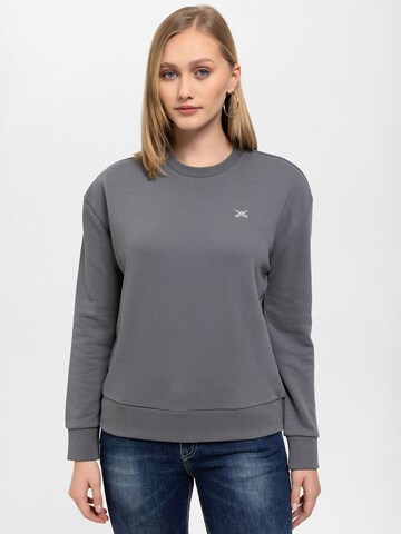 Sweat-shirt Antioch en gris : devant