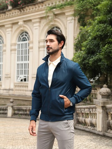 YOUTHUP Übergangsjacke 'Kragen'‌‌‌‌ in Blau: Vorderseite