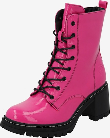 Palado Schnürstiefelette 'Kefalonia' in Pink: Vorderseite