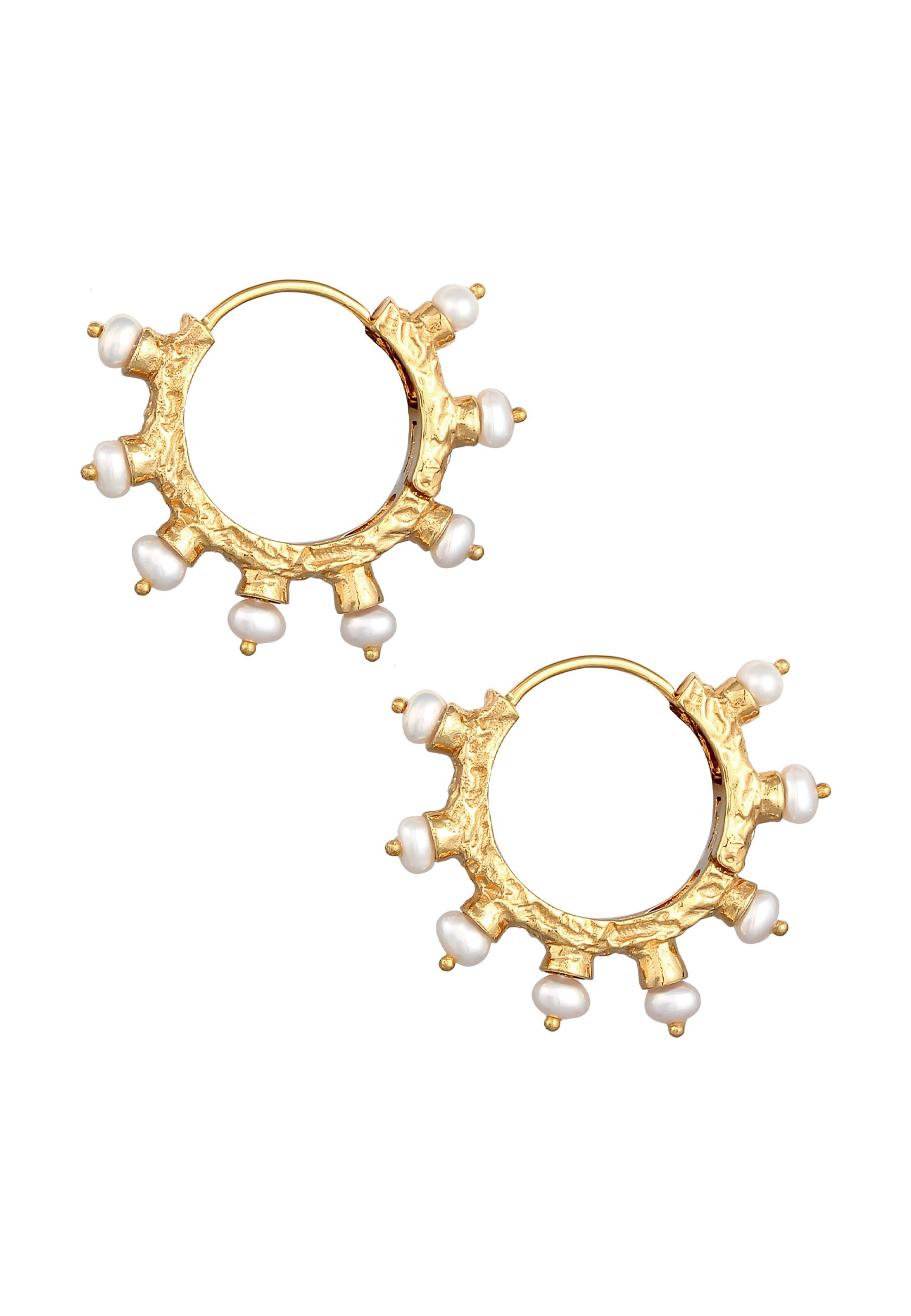 Haze&Glory Earrings 'Sun of Pearls' in Gold
