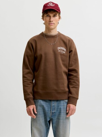 JACK & JONES Sweater 'dover' in Brown