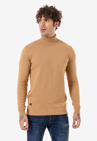 Redbridge Sweater 'Tamworth' in Brown: front