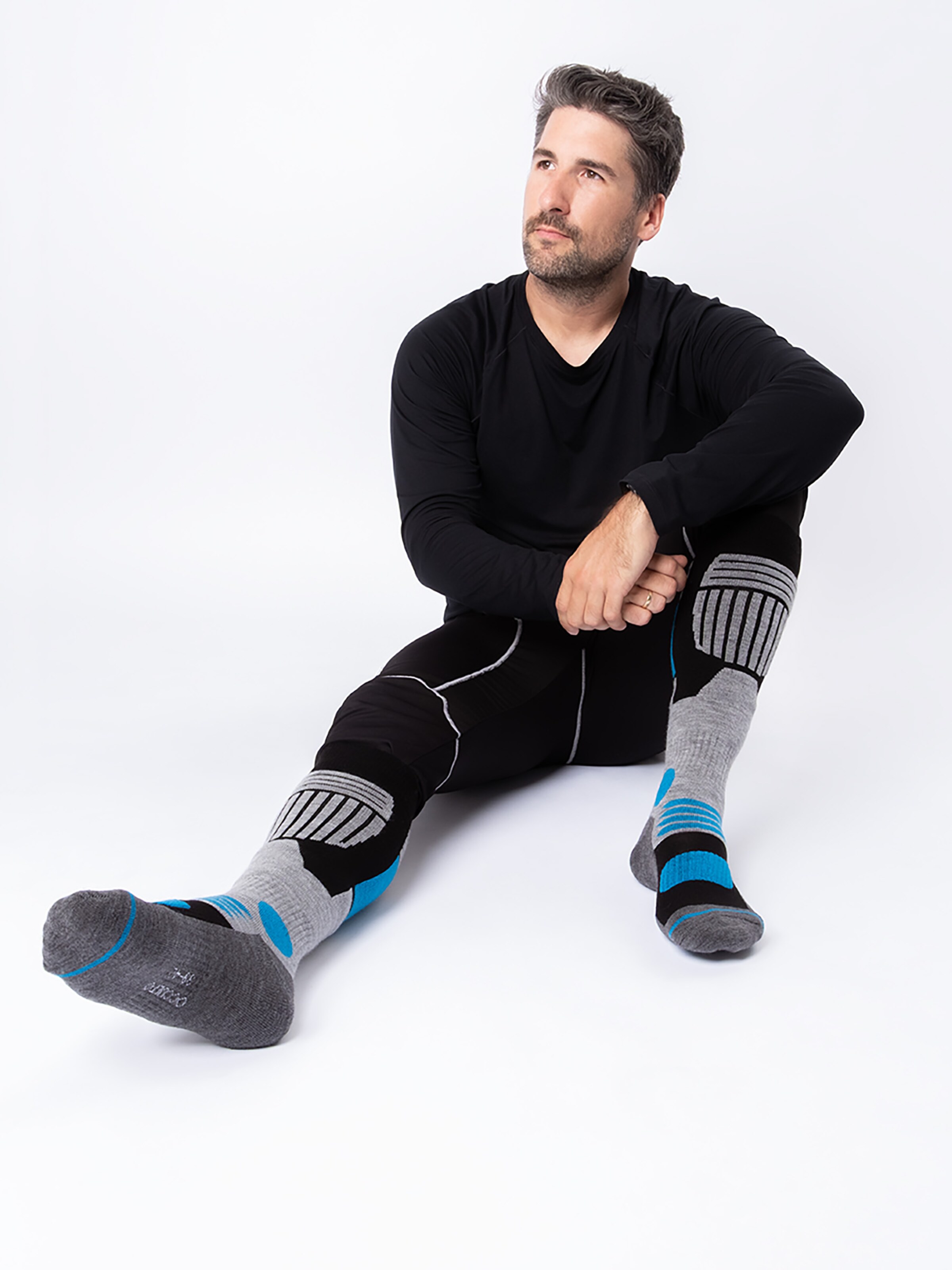 Occulto - Calcetines deportivos 'Ski Felix' en gris