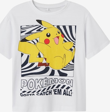 balta NAME IT Marškinėliai 'NKMJamish Pokemon': priekis