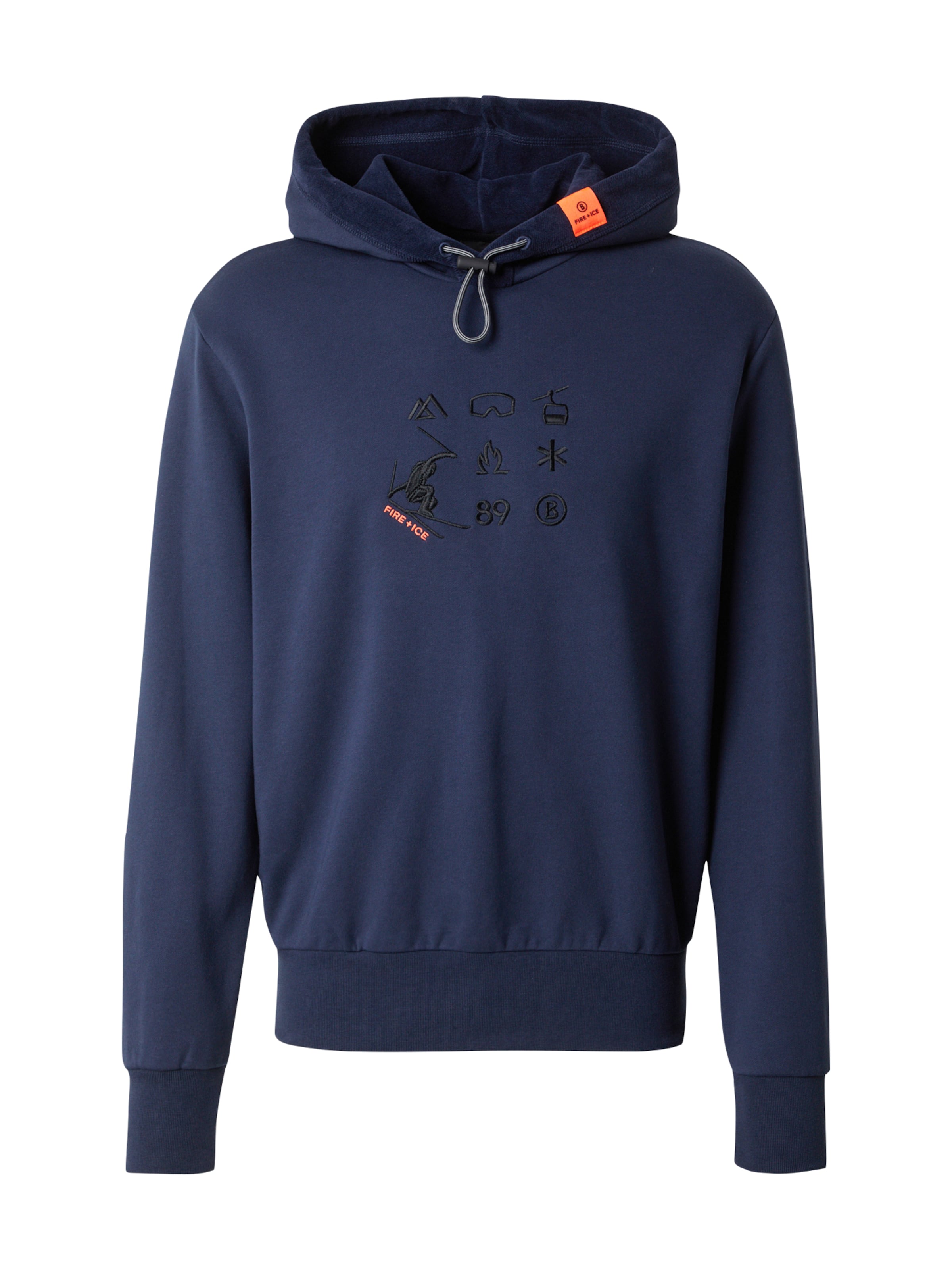 Bluză de molton 'KRISTAN' de la Bogner Fire + Ice pe albastru: față