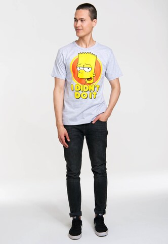 LOGOSHIRT T-Shirt Bart - I Didn`t Do It - The Simpsons in Grau