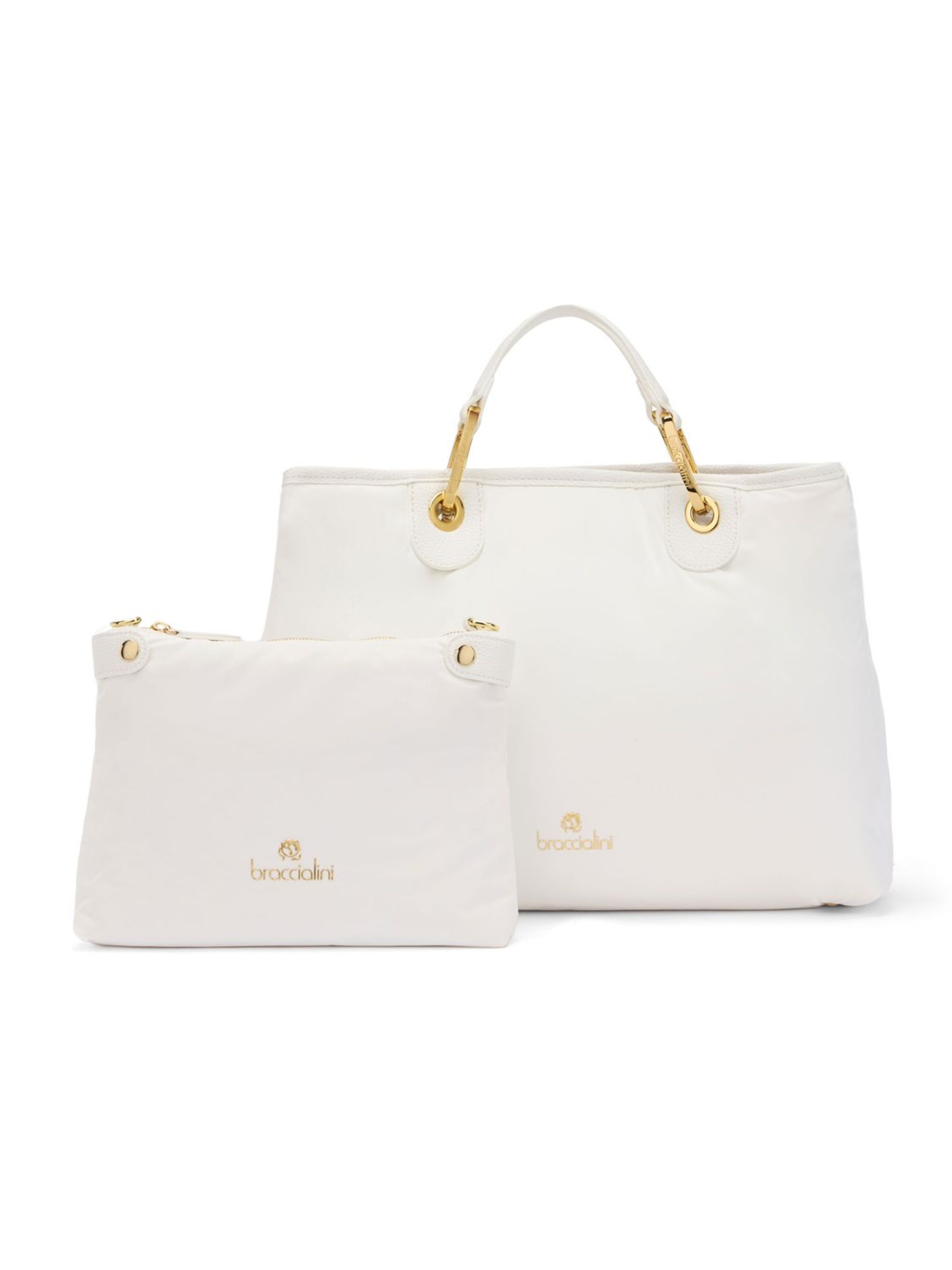 Braccialini Handtasche 'Beth Puffy'‌‌‌‌‌‌‌‌‌‌ in Weiß: Vorderseite