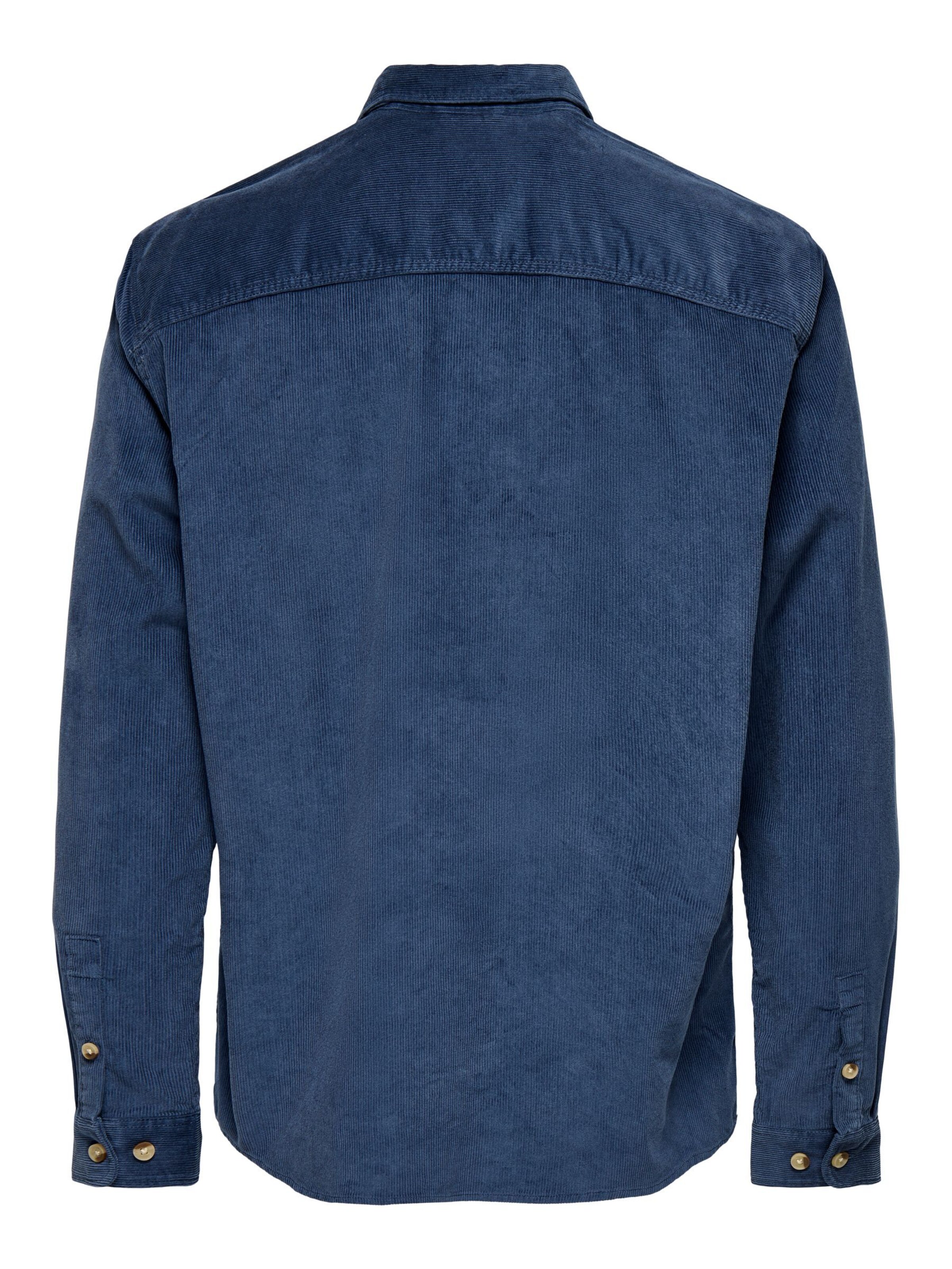 Fit confort Chemise 'ONSAlp' Only & Sons en bleu