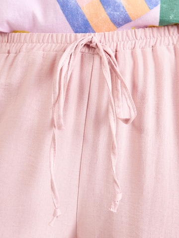 ABOUT YOU Wide leg Broek 'Lenni' in Roze