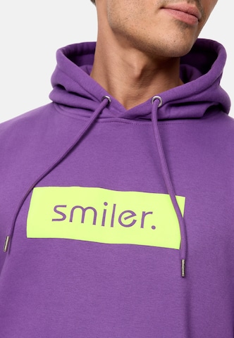 smiler. Sweatshirt in Lila