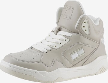 Tommy Jeans Sneakers hoog in Beige: voorkant