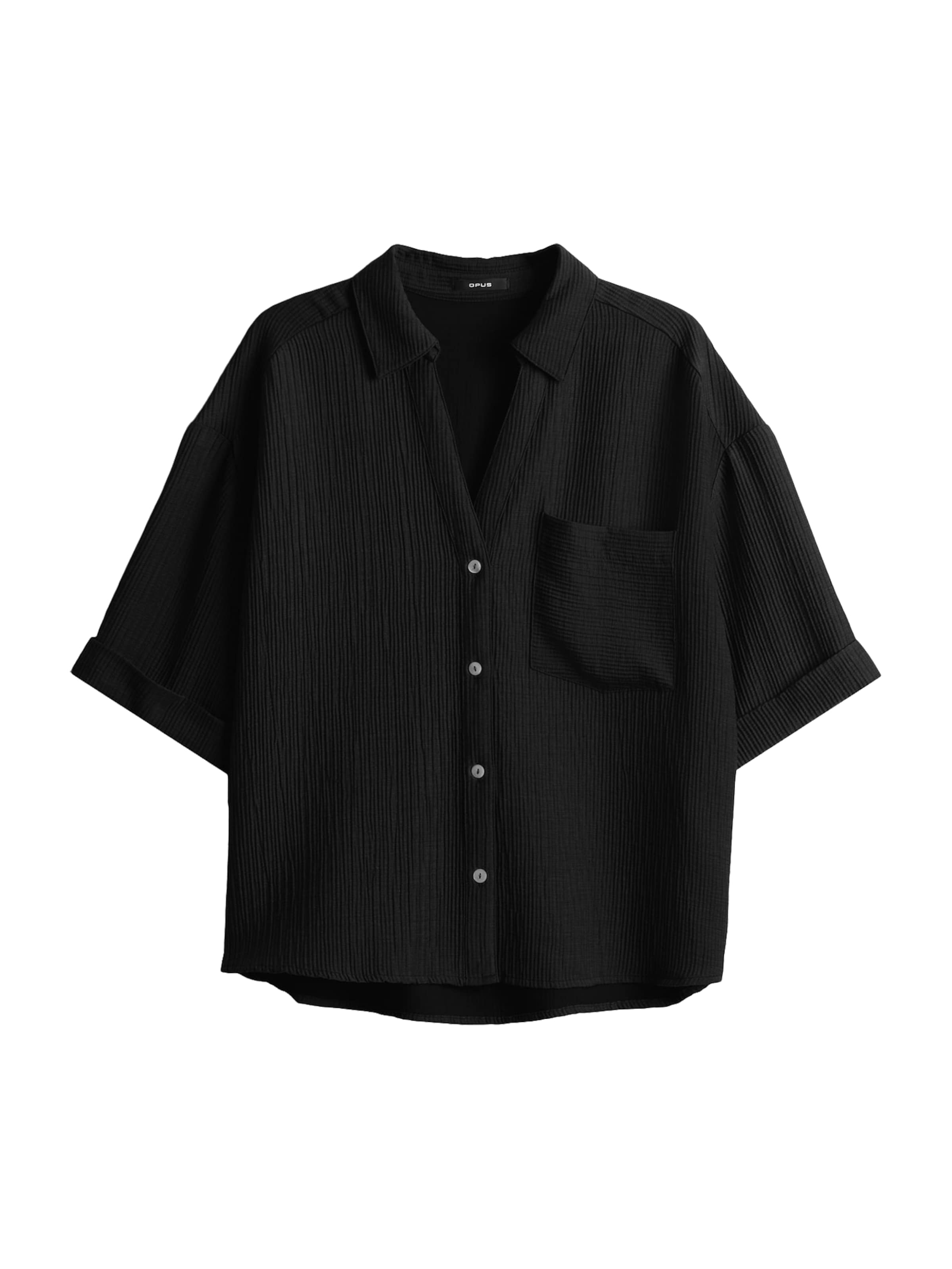 Chemisier 'Fiora' OPUS en noir : devant