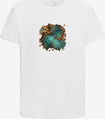 HUSKSWARE Shirt 'Grafik' in Weiß: Vorderseite