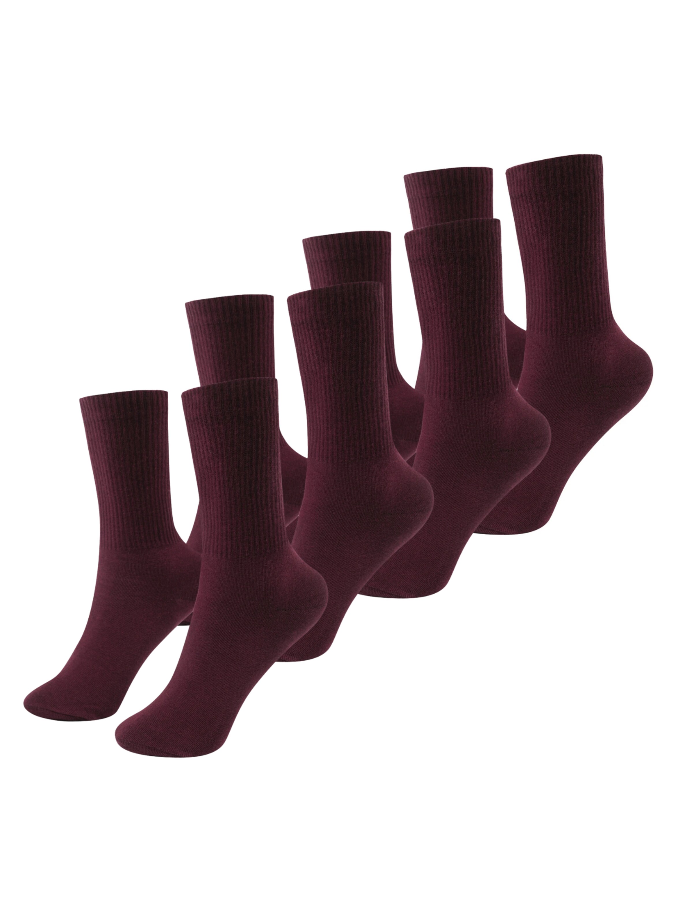 cfab (formerly creamy fabrics) Socks 'Lange Sportsocken | 4er Pack' in Red: front