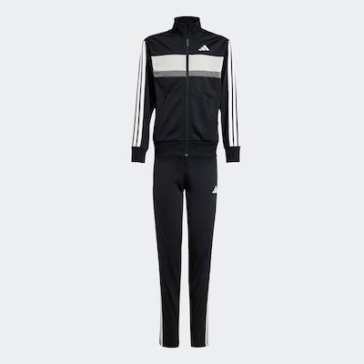 szürke / sötétszürke / fekete / fehér ADIDAS SPORTSWEAR Tréningruha 'Seasonal Essentials Tiberio' - 176, Termék nézet