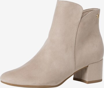 TAMARIS Booties in Beige: front