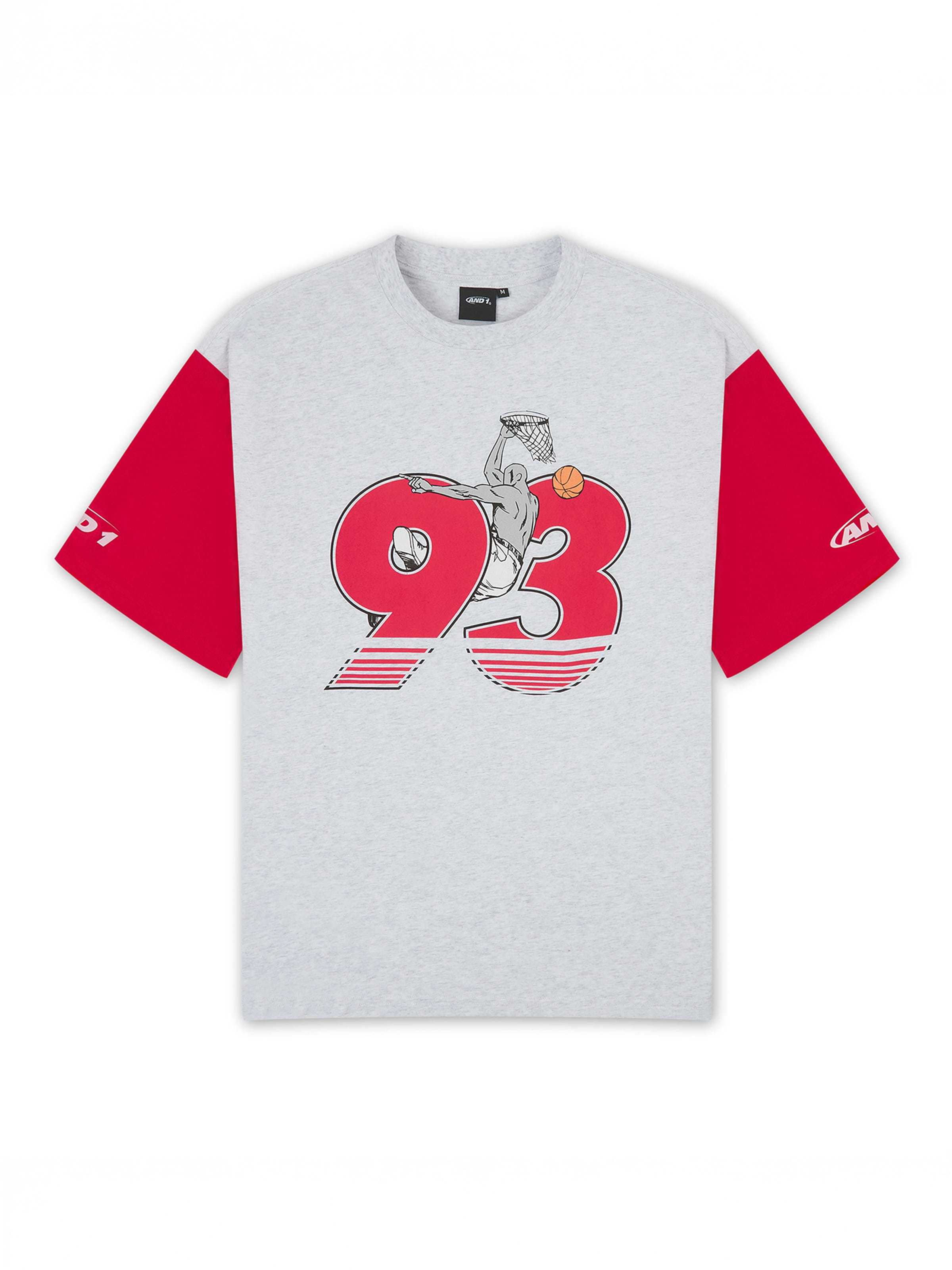 AND1 T-Shirt in Grau: Vorderseite