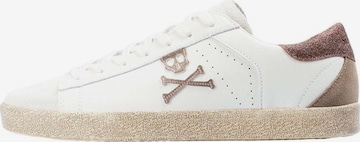 Scalpers Matalavartiset tennarit 'Henry' värissä valkoinen: etupuoli