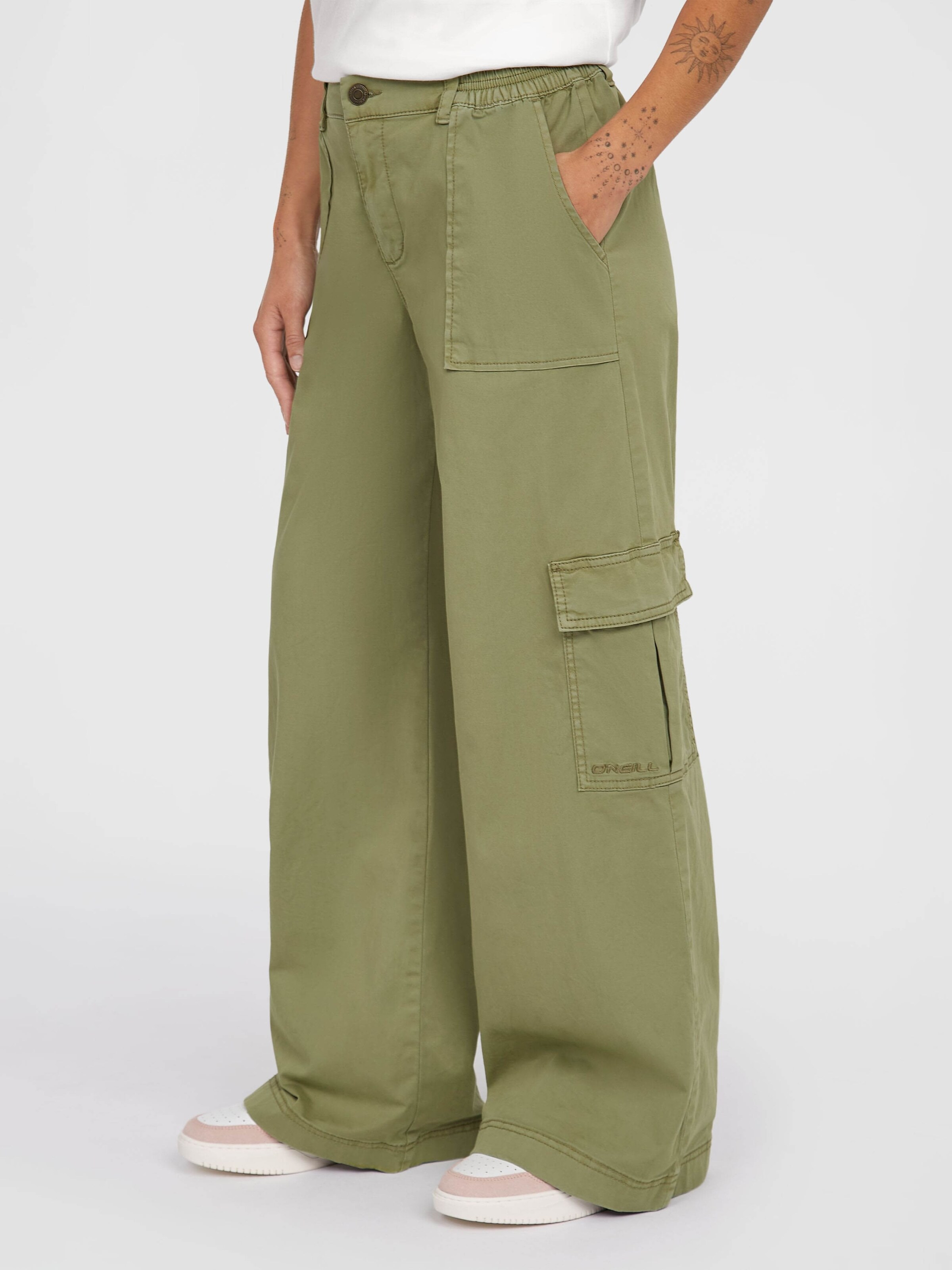 O'NEILL Wide leg Cargo Pants 'Brexton' in Olive | ABOUT YOU
