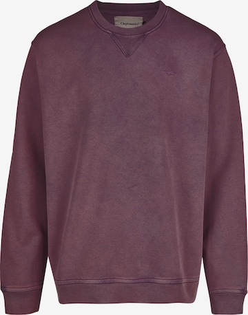 Cleptomanicx Sweatshirt 'Ligull Washed' in Purple: front
